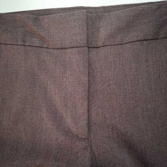 Anne Taylor Factory Ladies Size 12 Dark Rose Slight Flare Dress Pants - Picture 6 of 12